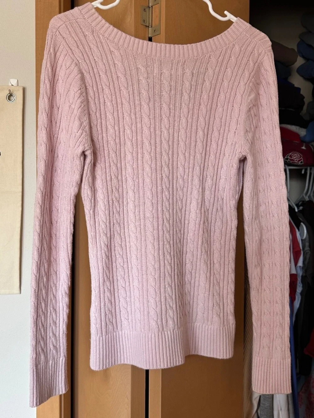 Vintage Y2K Hollister Baby Pink Knit Sweater - Picture 3 of 4
